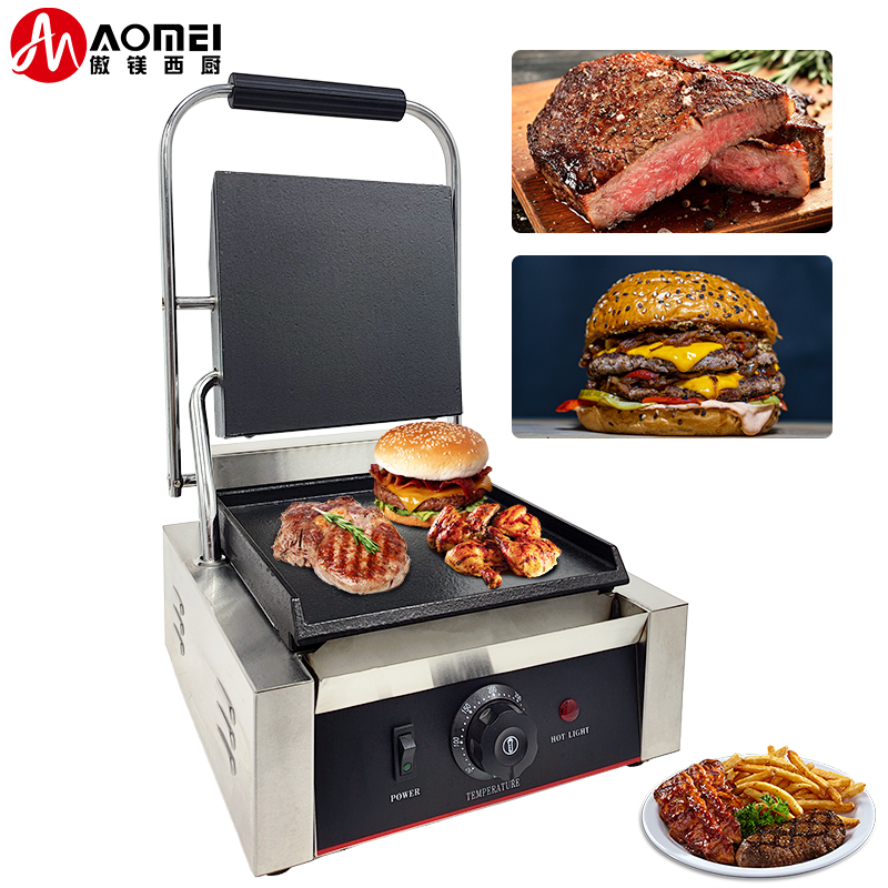 Panini Press Grill Sandwich Maker Full Flat Contact Grill 220v/110v NO Private Mold