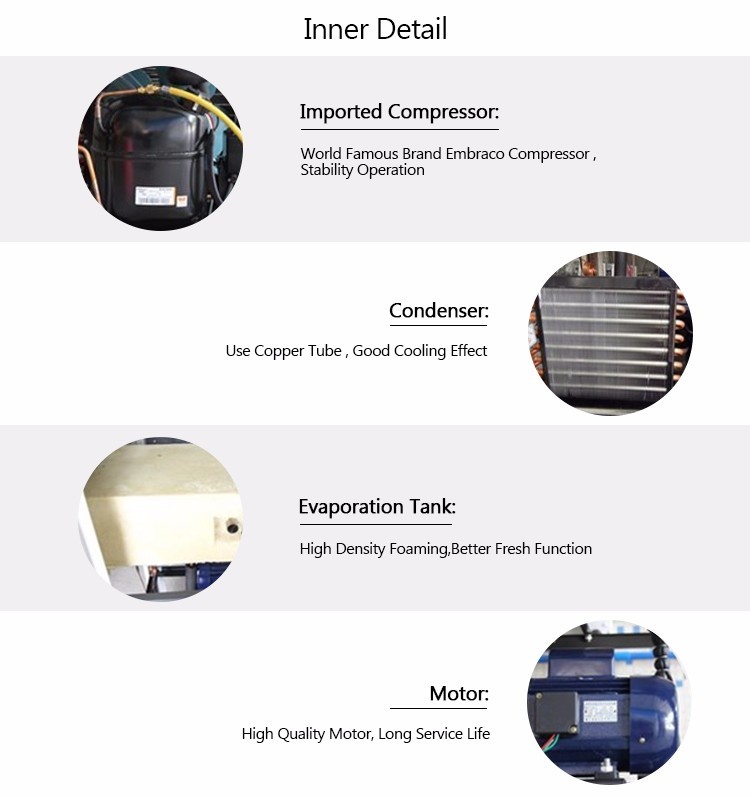 50HZ Snack Food Machinery Soft Three Flavor Ice Cream Maker Machine