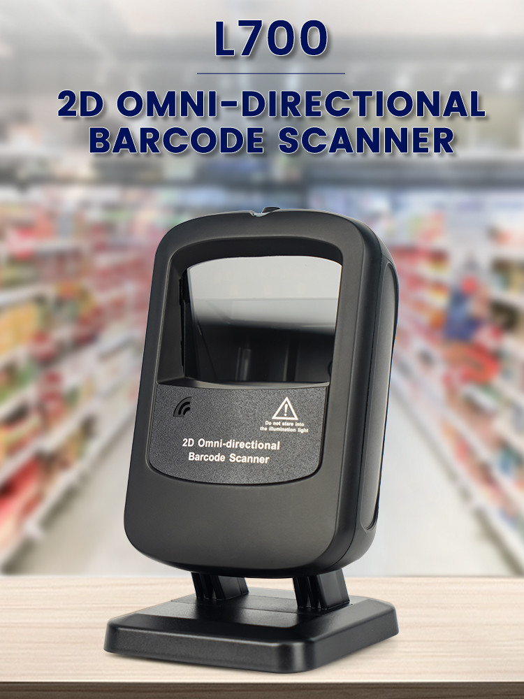 Area Imaging Desktop Barcode Scanner 2d 1D PDF417 USB Omnidirectional