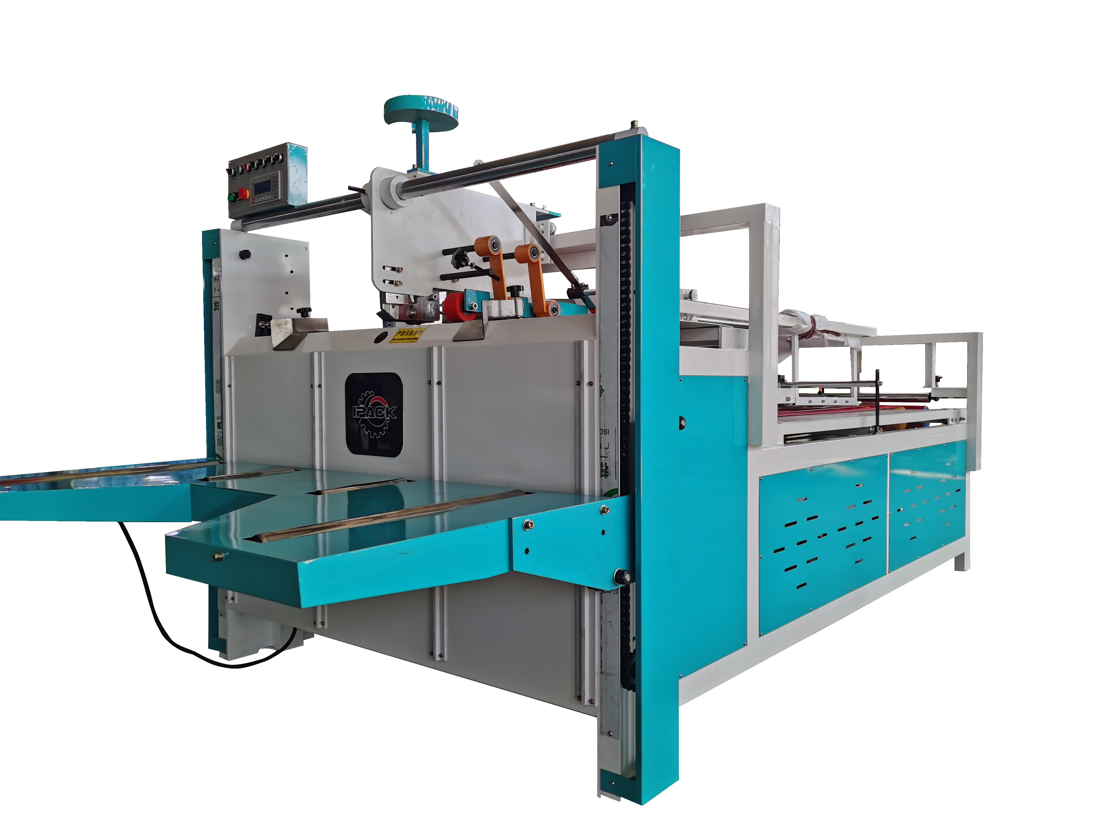 3 layer Semiauto Corrugated Carton Folder Gluer Machine For Box Gluing Folding