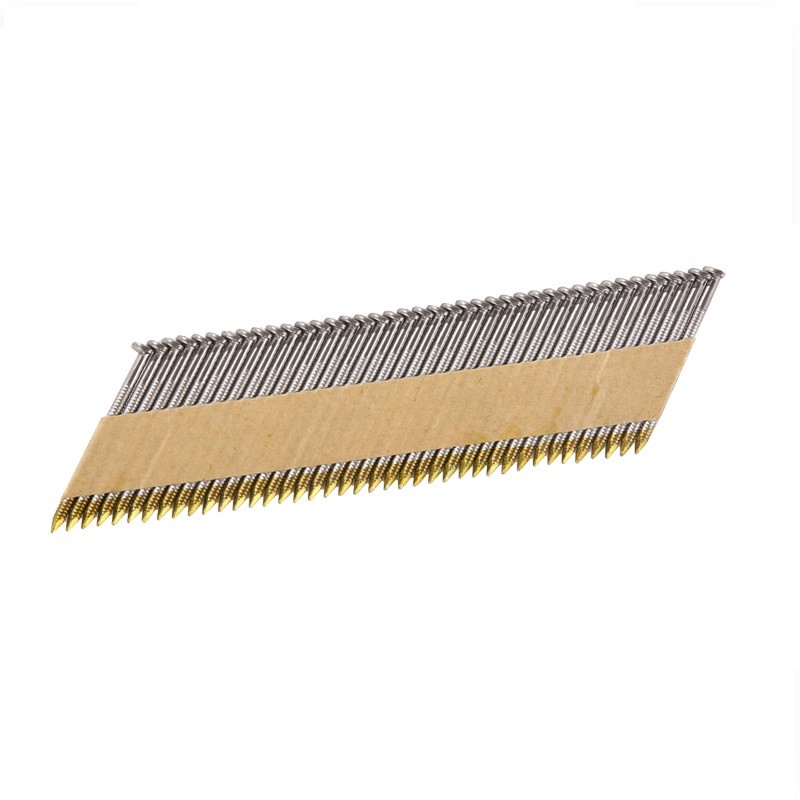 28 / 34 Degree 2.8*88mm Paper Collated Strip Nails For Decoration / Furniture