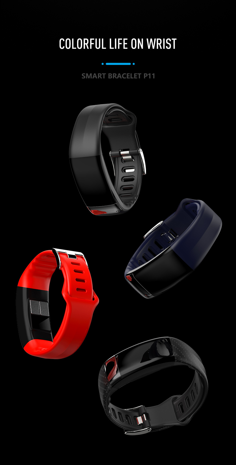 ECG PPG Pedometer HR Monitor Smart Band Fitness Tracker Watch With Blood Pressure