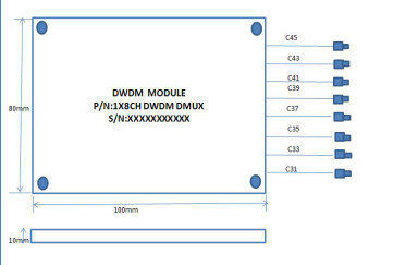 100G 200G 8 Channel G652D SC WDM CWDM DWDM
