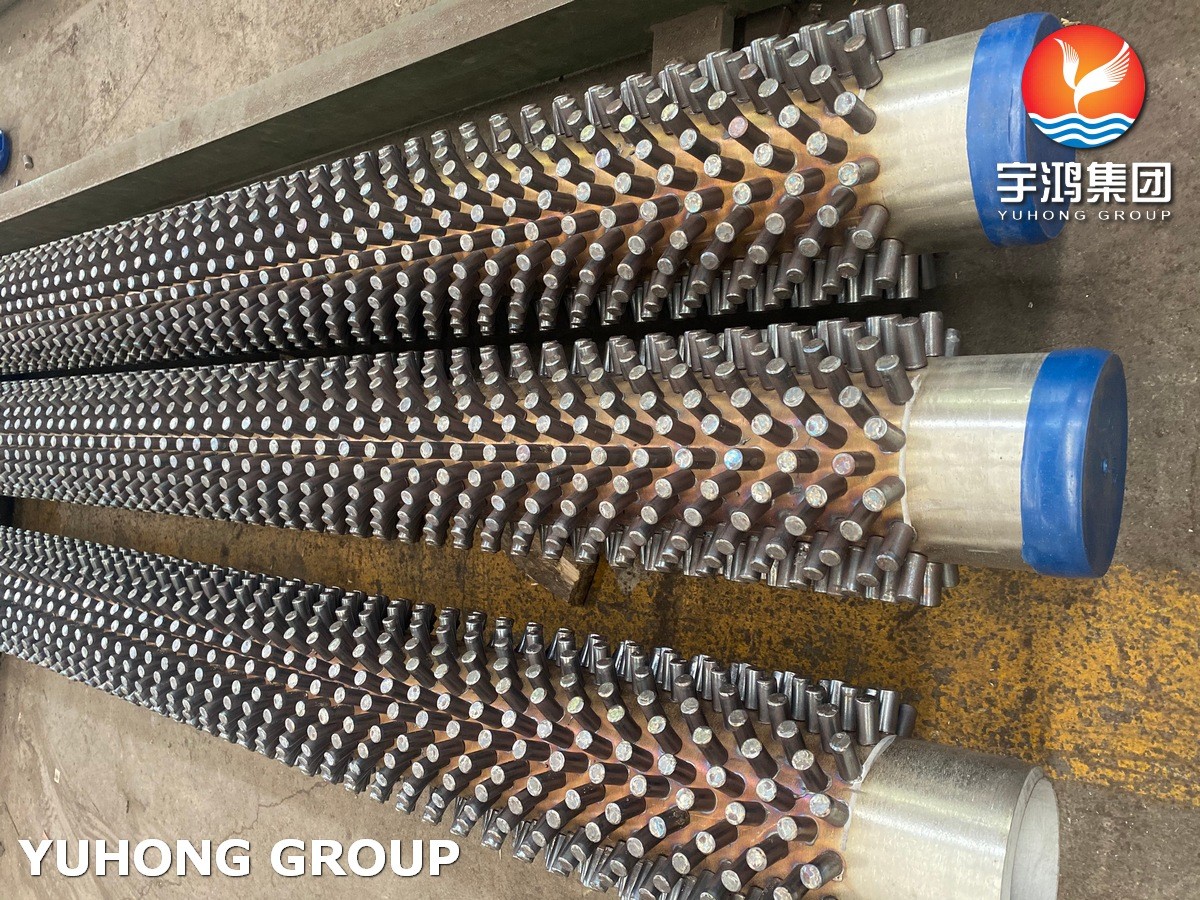 Studded Tube, ASME SA335 P22 Alloy Steel Seamless Pipe With 11Cr Studs, Radiant And Convection Coil Application