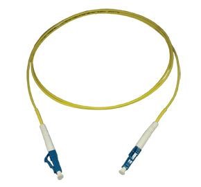 Singlemode LC to LC Simplex Fiber Optic Patch Cord with 3.0mm Yellow PVC Jacket