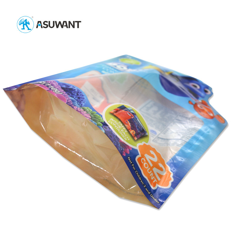 Pet Food Plastic Zipper Flat Bottom Bag For Dog Cat Chicken Bird Rabbit Food
