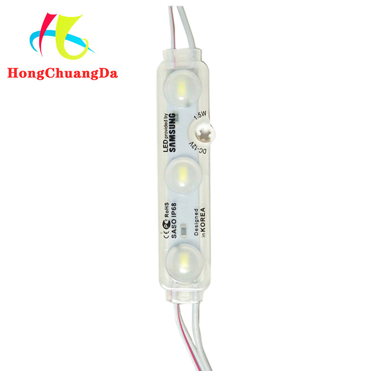 12V Led Injection Module 1.5W Three Lamp LED module advertising light boxes