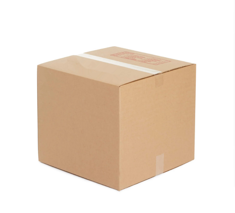 corrugated brown cardboard shipping box