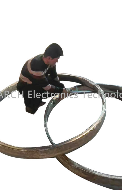 Pancake Slip Ring Components 500RPM Generator Slip Ring With Flange
