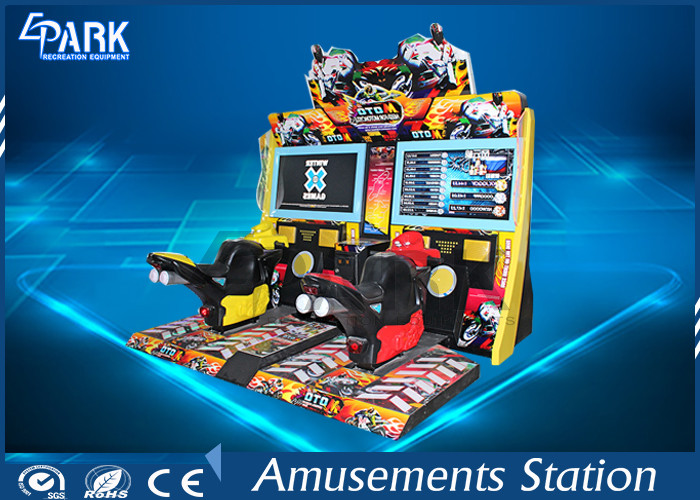Crazy Snow Moto Coin-Operated Racing Game Machine With LED flash lighting