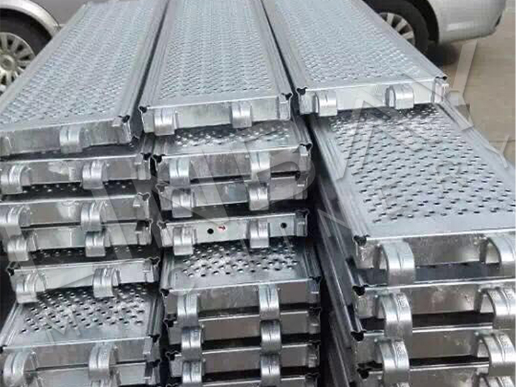 Chain Drive Hydraulic Punch Hot Dipped Galvanized Steel Scaffold Board Roll Forming Line