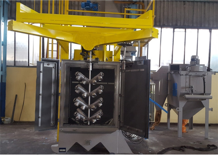 Y Hook Type 180kg / Min Shot Blasting Machine
