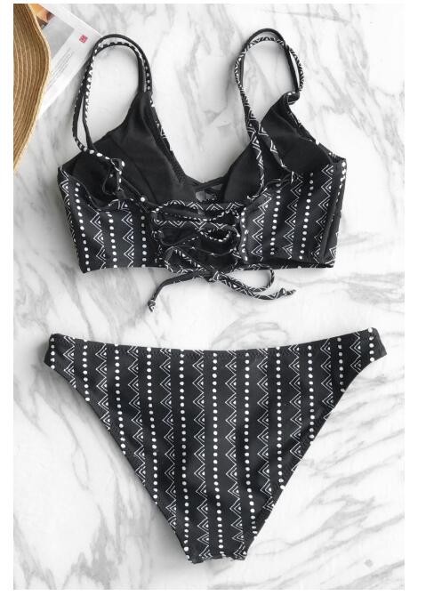 ORANGE BOHO TANK BIKINI