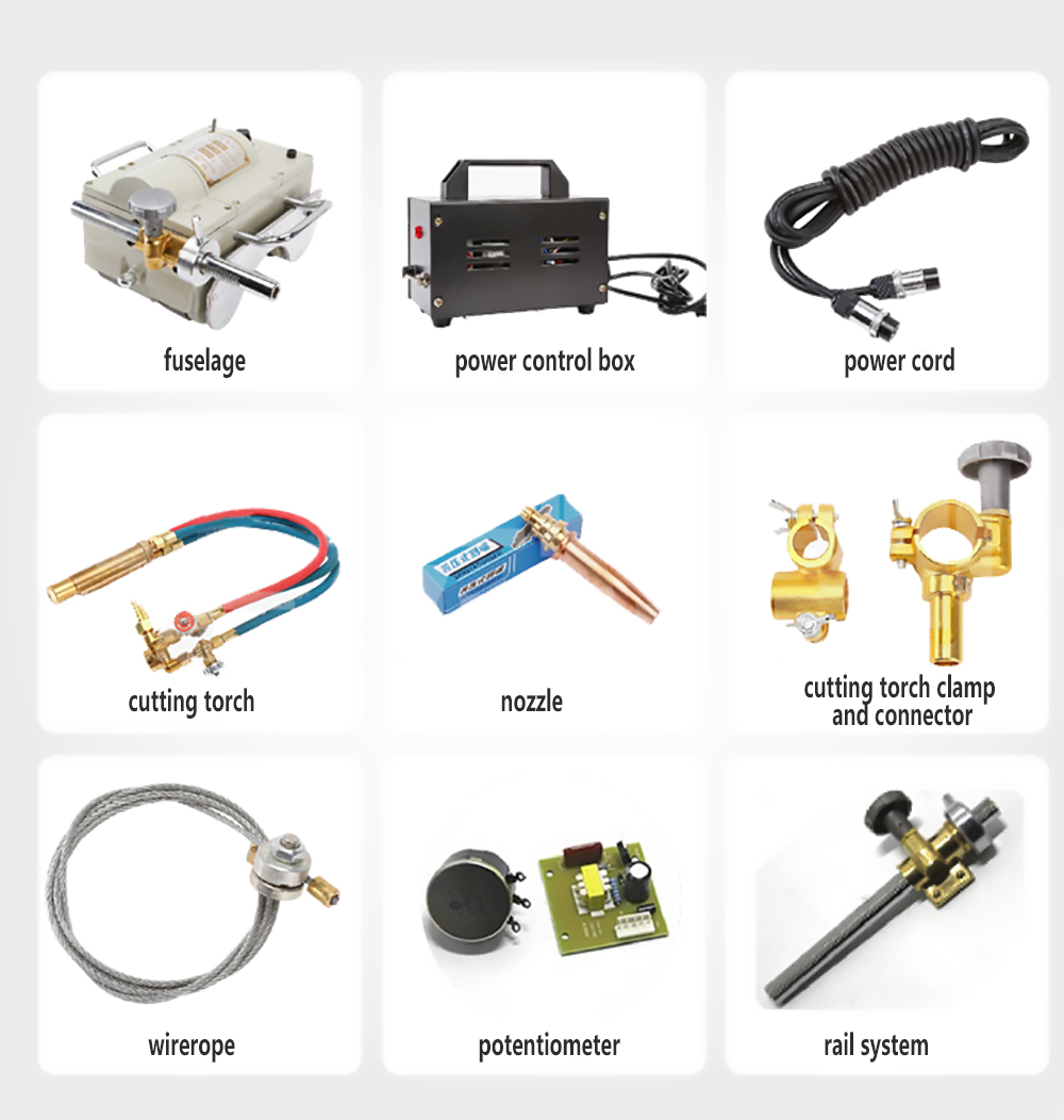 AC 220V Magnetic Type Pipeline Cutter Cutting Equipment for Flame Cutting Plasma Pipe