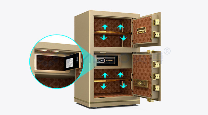 Double Door 46kg Luxury Electronic Safe Box for office security YB/N7-80D
