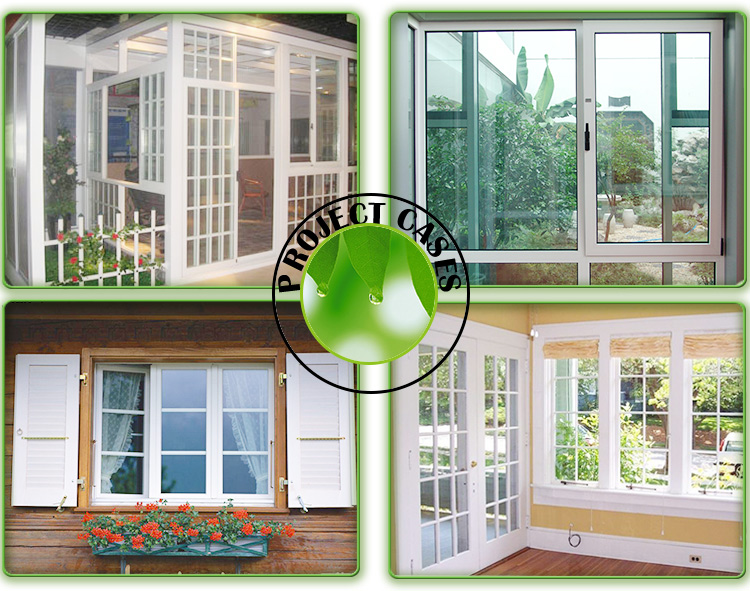 180/150/120/90 Modern Style Pvc Wood Plastic Composite Pvc Window And Door Profiles