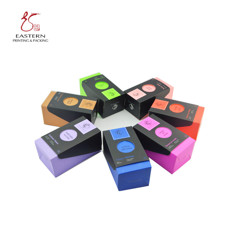 Fashionable Scented CMYK Color Tea Packaging Boxes 65x75x130mm