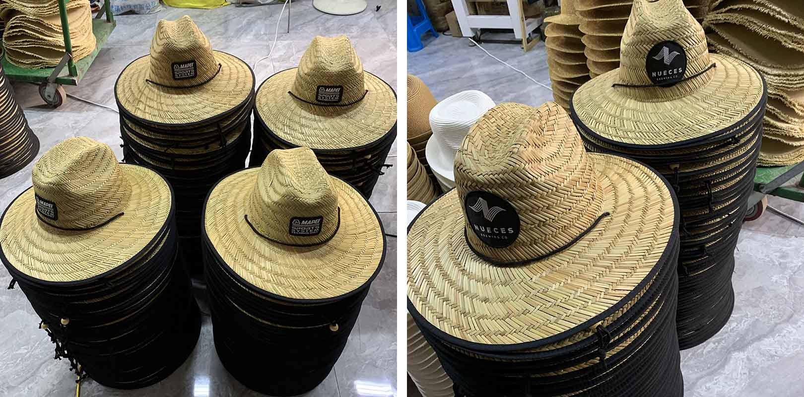 Unisex Patch Straw Hat For Summer Outdoor Surfing Lifeguard