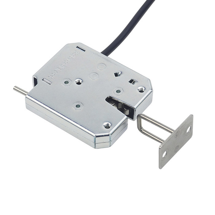 12V / 24V Electromagnetic Lock Carbon Steel Plated With Blue Zinc