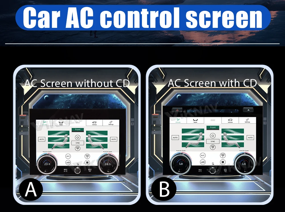 10.4 inch For Land Range Rover Vogue L405 AC Panel 2013-2017 Car air Conditioning Panel Climate Board AC Touch Screen