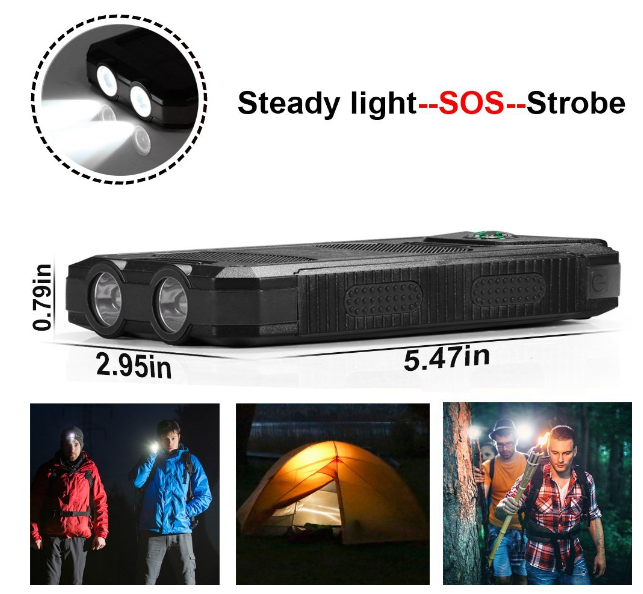 OEM ODM Solar Powered Power Bank 10000mah Solar Powerbank With Li-Polymer Battery