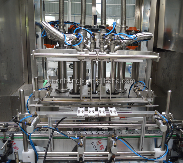 Automatic 4 Head Hot Piston Filling Machine for Hair Gel/Wax Program Control Filling