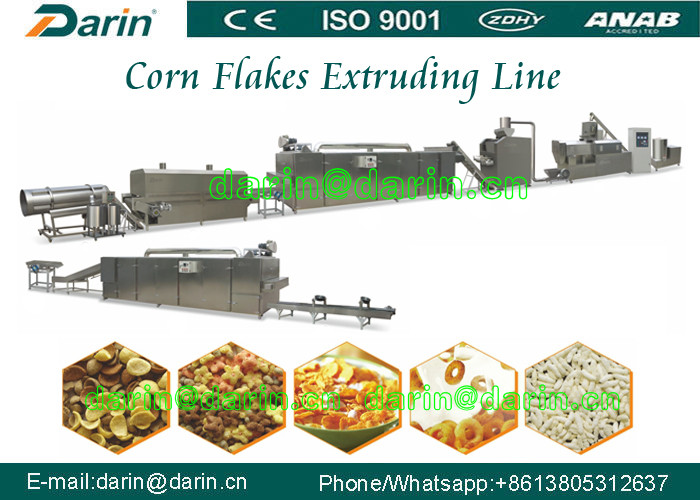 Corn Flakes Breakfast Snack Production Line equiped with Packing Machine