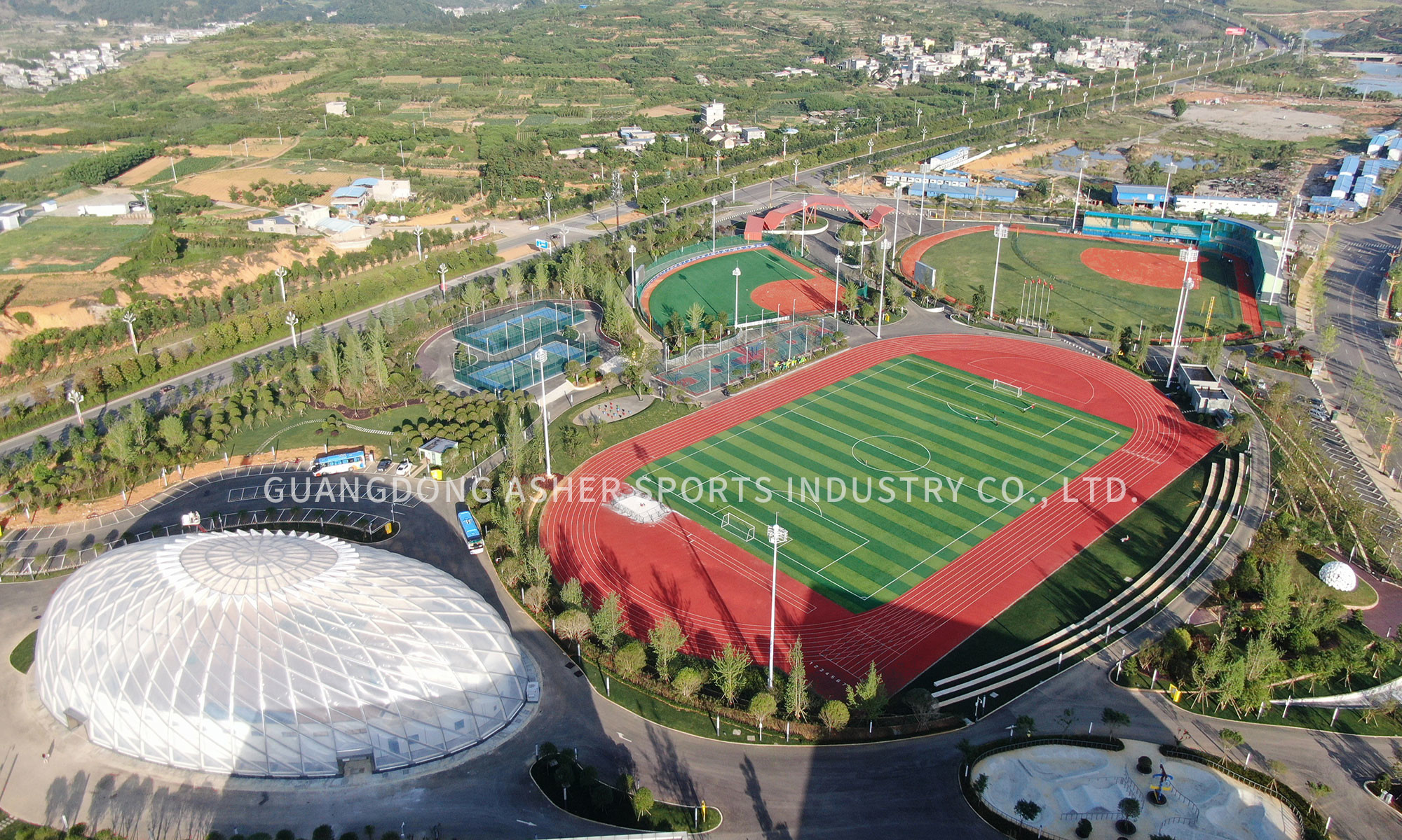 Non Poisonous IAAF Running Track Systems Full PU Training use