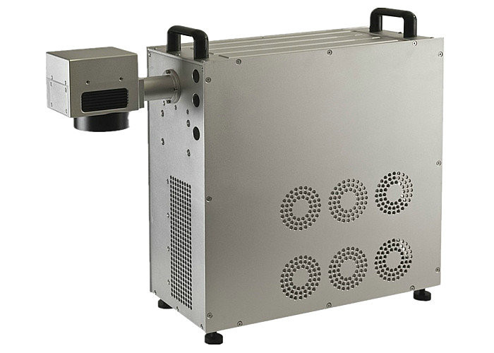 High Speed XY Linea Stage Fiber Laser Marking Machine for Key Chain / Phone Case Engraving