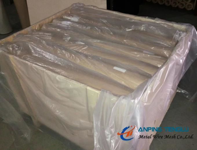 4mm SS306 Stainless Steel Crimped Wire Mesh Bright Silver