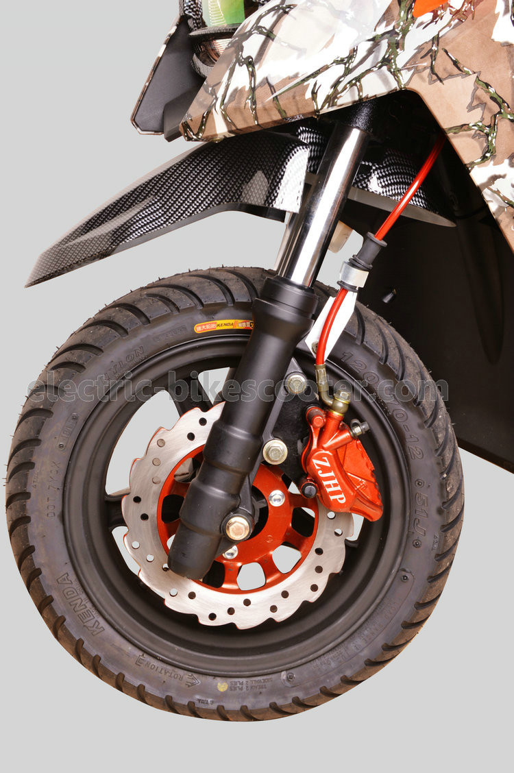 Two Wheels Electric Pedal Moped Scooter 55km/H 1000W 72V Battery