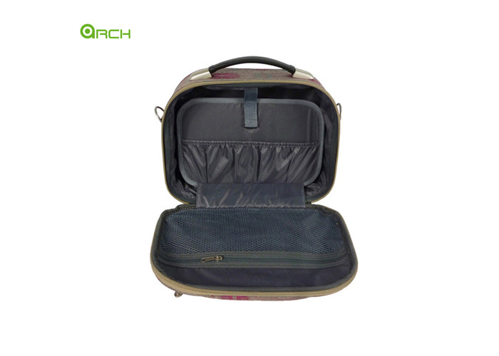 600D polyester Cosmetic Vanity Duffle Travel Luggage Bag with Printing