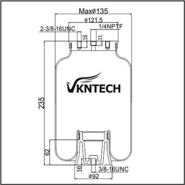 Modified Vehicle Cabin Air Spring W21-760-9000 Truck Spare Parts Replaced By VKNTECH 1S9000-1