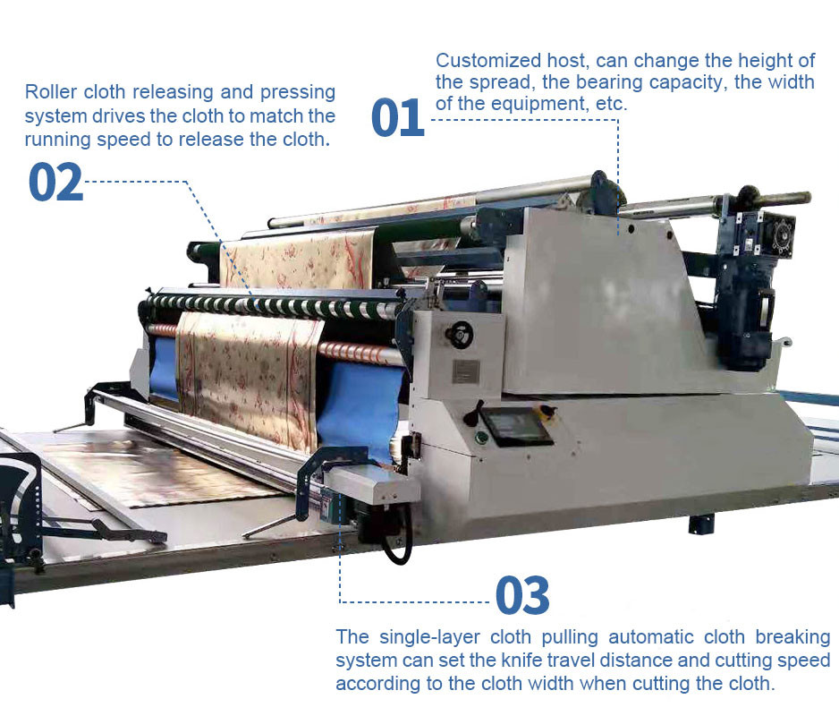 Compact Fabric Spreading Machine 1P 220V Voltage Fully Automatic