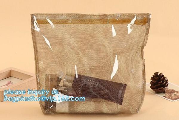 Custom transparent clear Pvc Cosmetic Pouch,Printed Vinyl Travel Cosmetic Bag