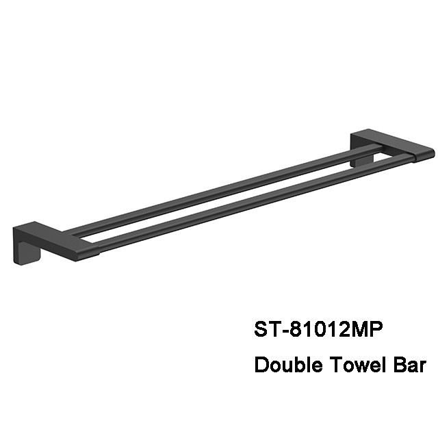 Hotel Bathroom accessories double towel bar stainless steel towel rail towel rack with wall mount