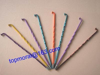 Spray Coating Colored Bicycle Spokes
