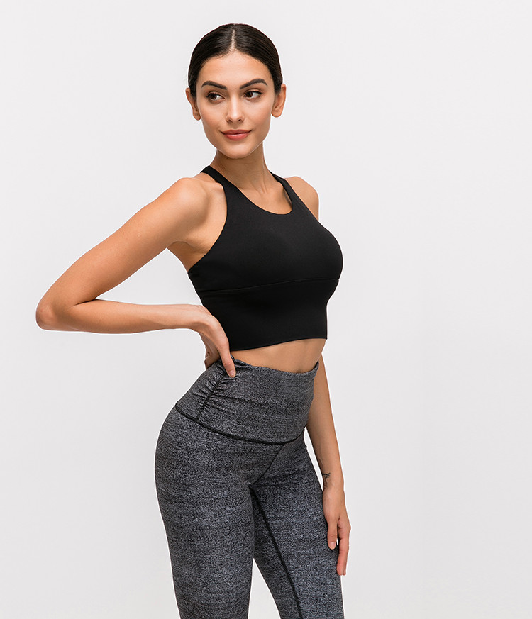 2021 popular Criss Cross Back Yoga top Women'S activewear Sports Fitness Bra