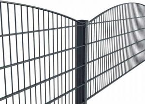 China Powder Coated Mesh Fencing L3000mm Double Wire Welded Fence 55X200 on sale