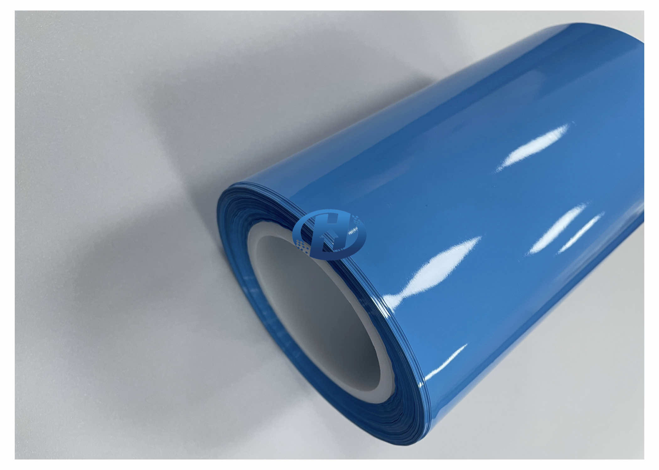 80 μm High Density Polyethylene Film Blue UV Cured Silicone Coating Film No Silicone Transfer No Residuals