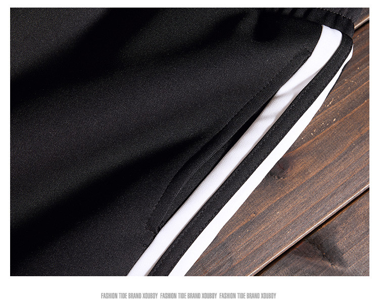 Niche Trend Striped Men Streetwear Shorts Breathable Spandex Basketball Pants