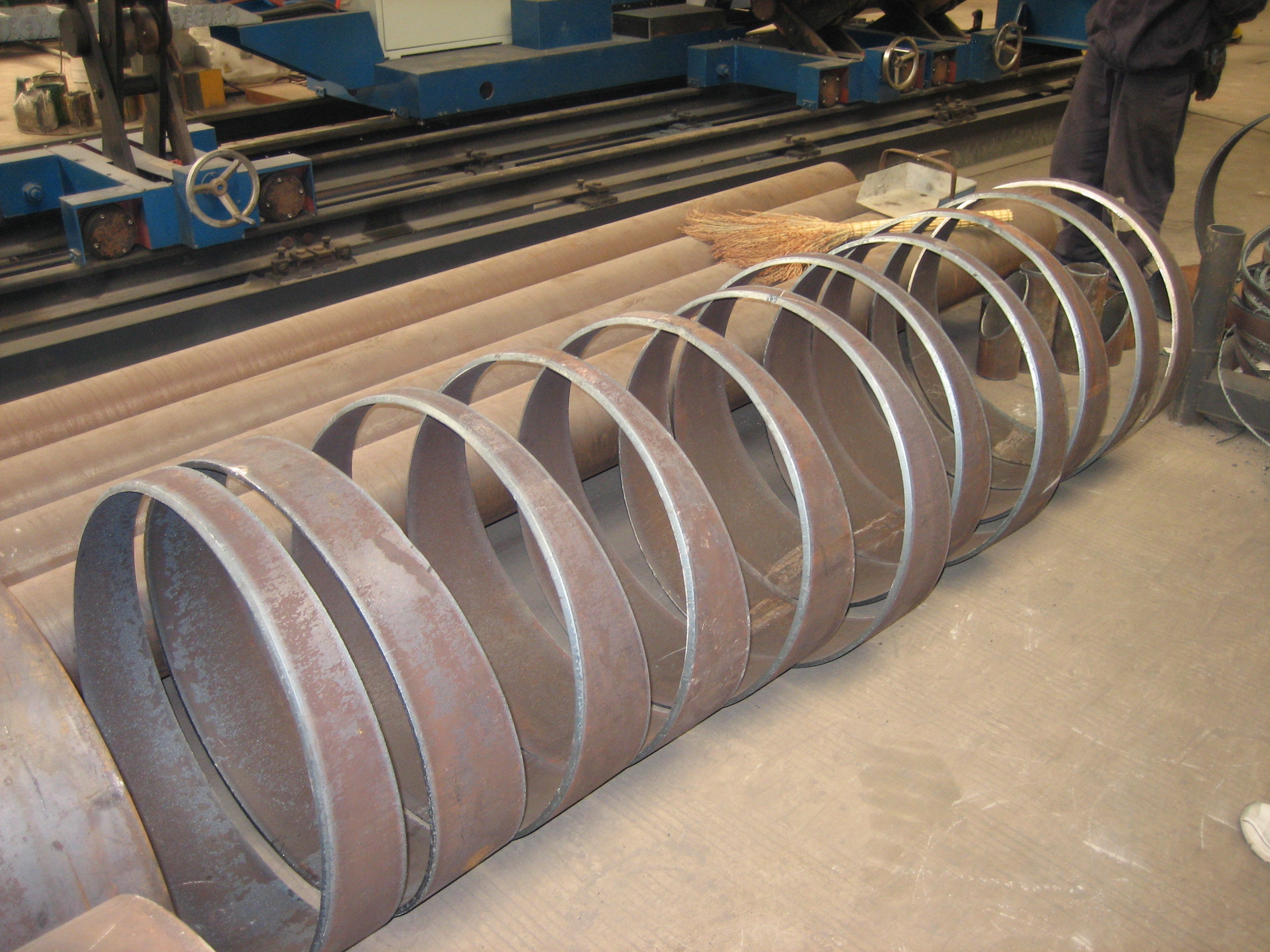 8 Axis CNC Plasma Pipe Cutting Beveling Machine For Circle / Square Hollow Section