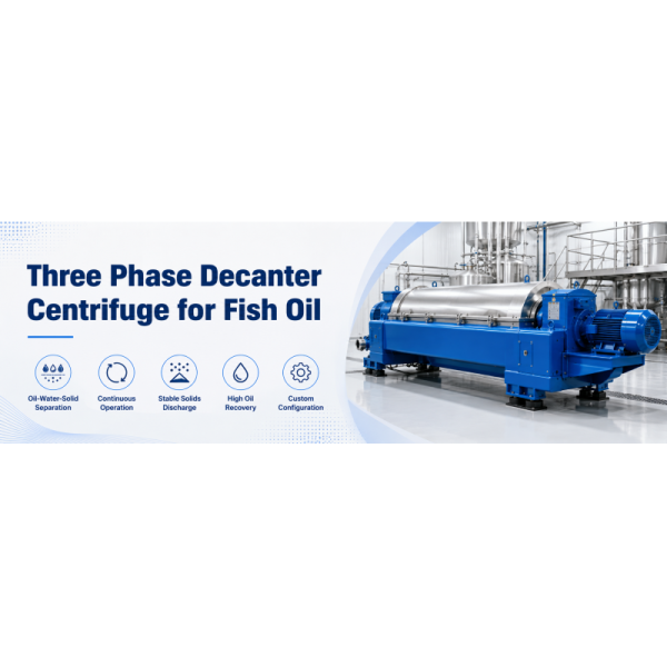 Three Phase Decanter Centrifuge for Fish Oil