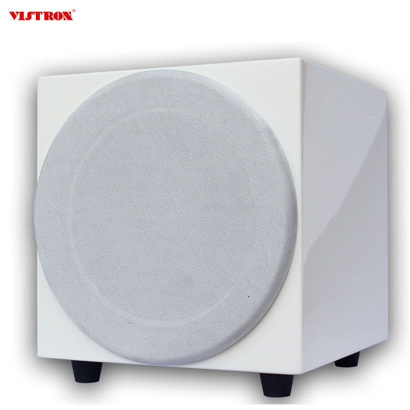 HiFi Home Theater Subwoofer Speaker With 300W Class D Amplifier Wooden Cabinet
