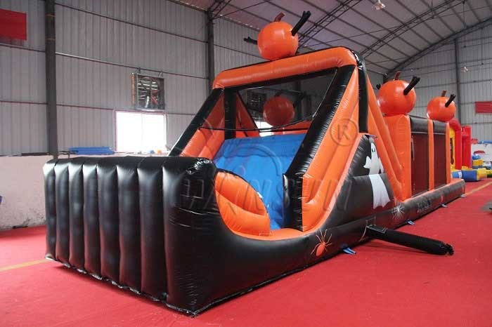 Halloween Theme Inflatable Sports Games , Customized Size Blow Up Obstacle Course
