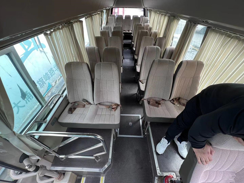 34 Seats Used Coaster Bus Used Mini Bus XML6809 With Electric Engine Left Hand Steering