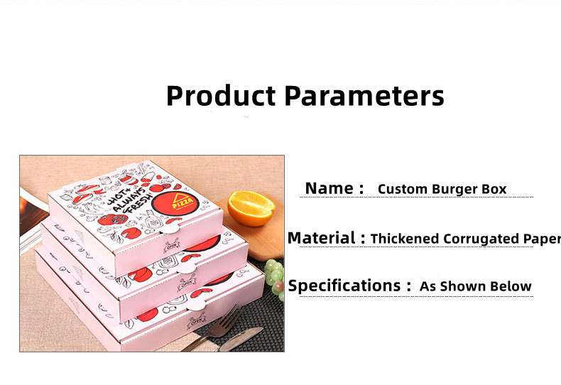 Eco Friendly Paperboard Rigid 10 Inch Pizza Boxes Flatbread ODM