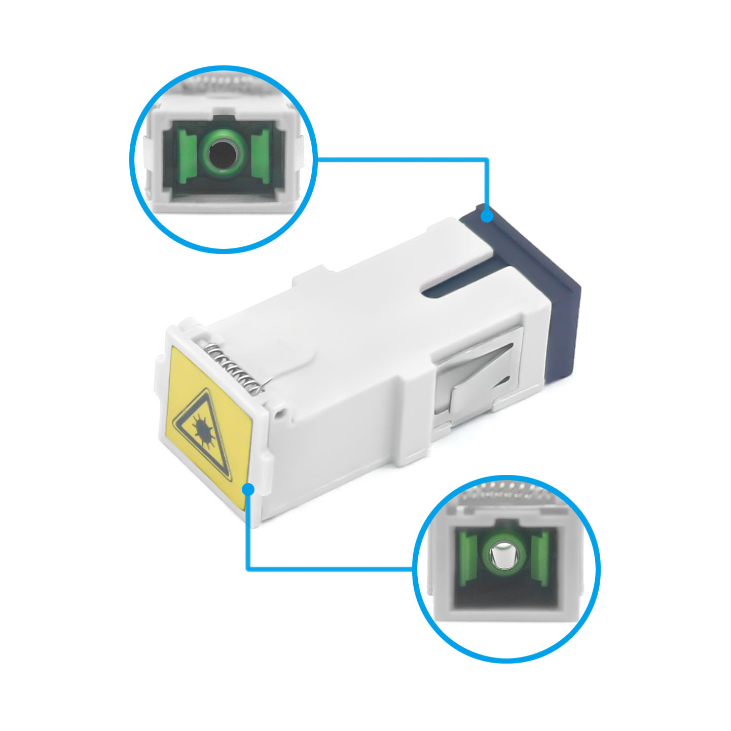 0.2dB Insertion Lose SC APC Single Mode Fiber Adapter for 3G Network Installation
