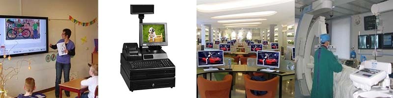 USB Power 18.5 Inch Touch Screen Display Monitor For Industrial All In One Pc