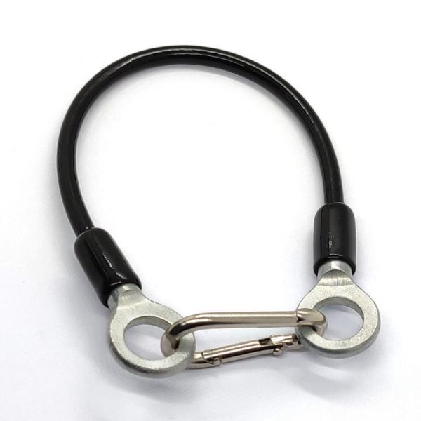 Galvanized Steel PVC Coated Stainless Steel Wire Rope Sling With Snap Hook And Eyelets For Safety Hanger Wire
